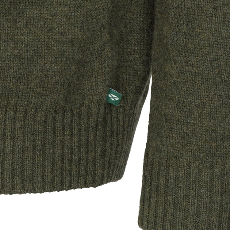 Hoggs of Fife Lothian II 1/4 Zip Pullover - Olive Marl - Image 2
