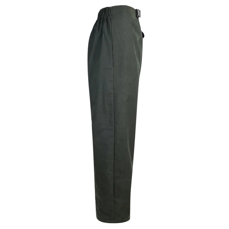 Hoggs of Fife Waxed Treggings - Olive - Image 3