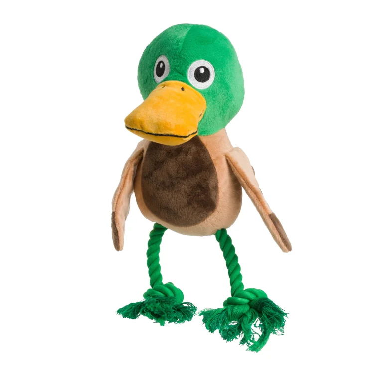 House of Paws Rope Legs Duck Dog Toy