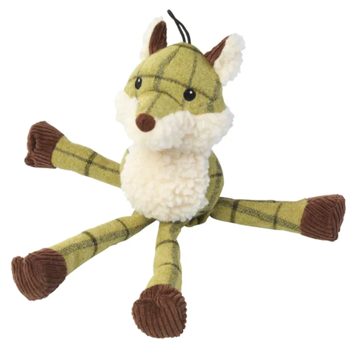 House of Paws Tweed Plush Long Legs Dog Toy - Fox - Image 2
