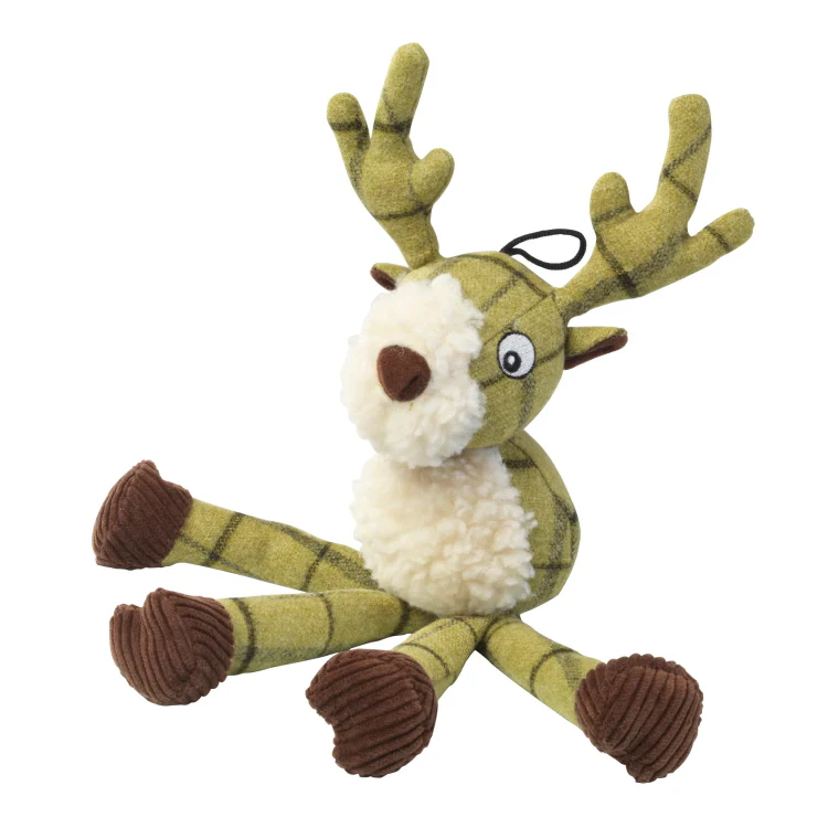 House of Paws Tweed Plush Long Legs Dog Toy - Stag - Image 2