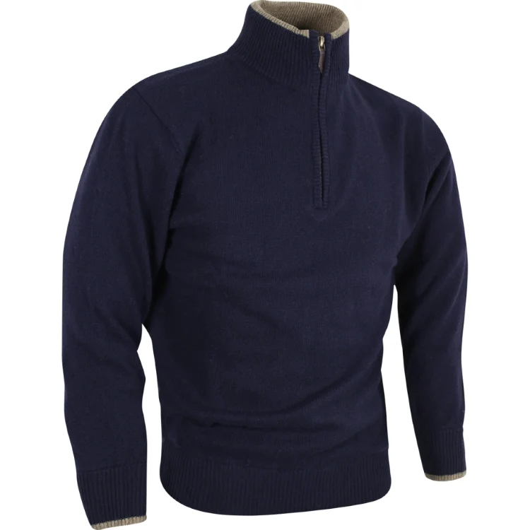 Jack Pyke Ashcombe Zip Neck Sweater - Navy - Image 3