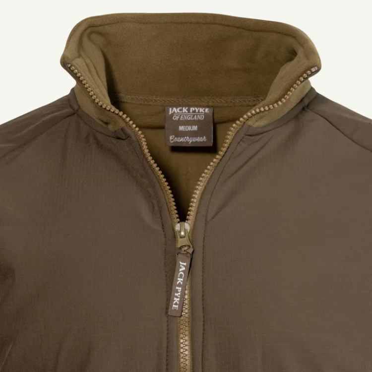 Jack Pyke Bleasdale Half Zip Fleece Top - Dark Mustard - Image 5