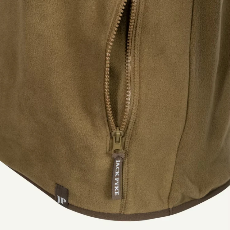 Jack Pyke Bleasdale Half Zip Fleece Top - Dark Mustard - Image 7