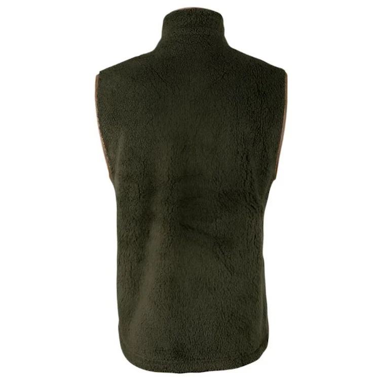 Jack Pyke Chunky Fleece Gilet - Dark Olive - Image 2