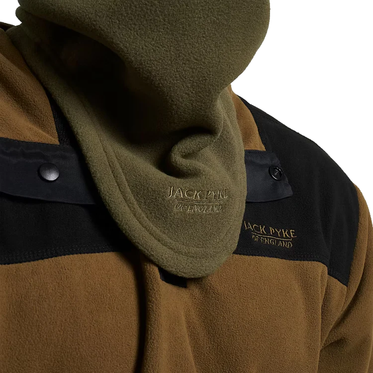 Jack Pyke Countryman Fleece Neck Gaiter - Light Olive - Image 4