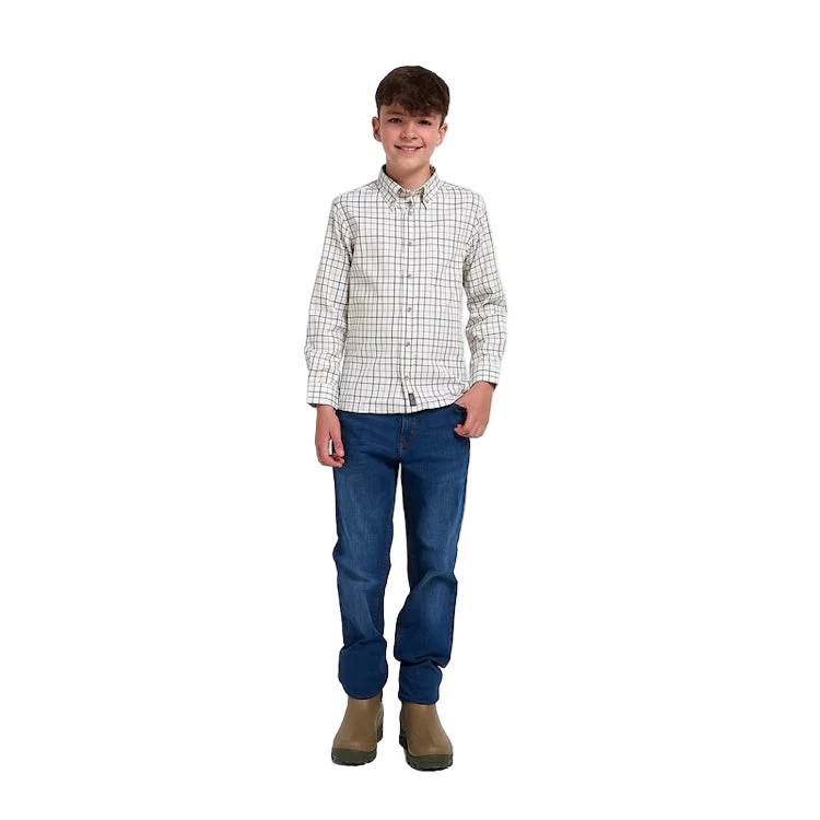 Jack Pyke Junior Countryman Shirt - Green Check - Image 3