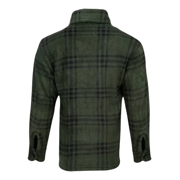 Jack Pyke Junior Polar Fleece Shirt - Green Check - Image 4