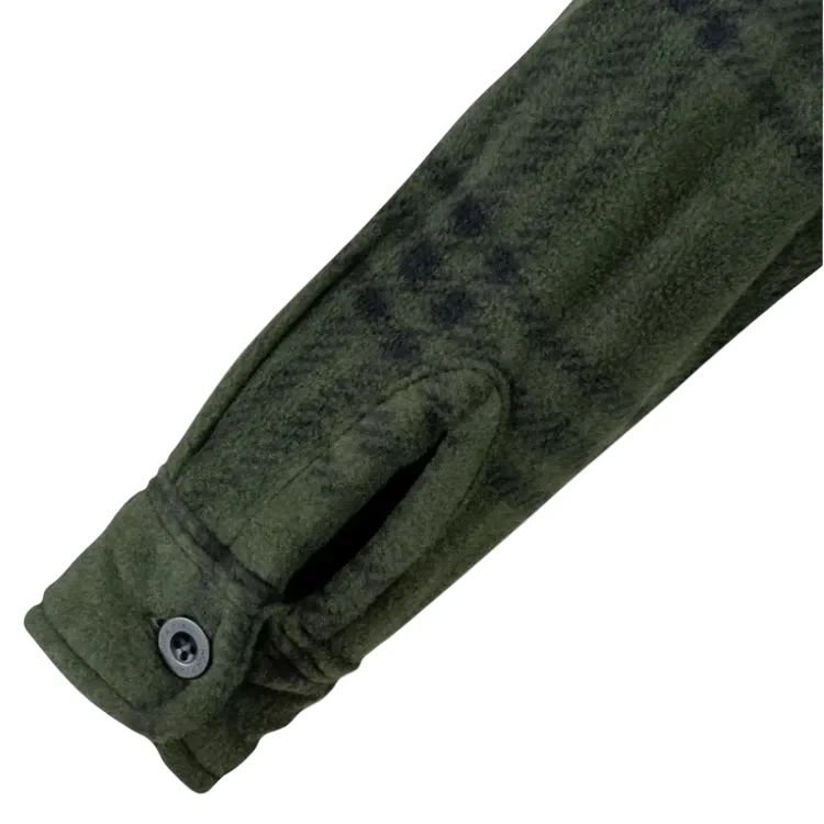 Jack Pyke Junior Polar Fleece Shirt - Green Check - Image 7