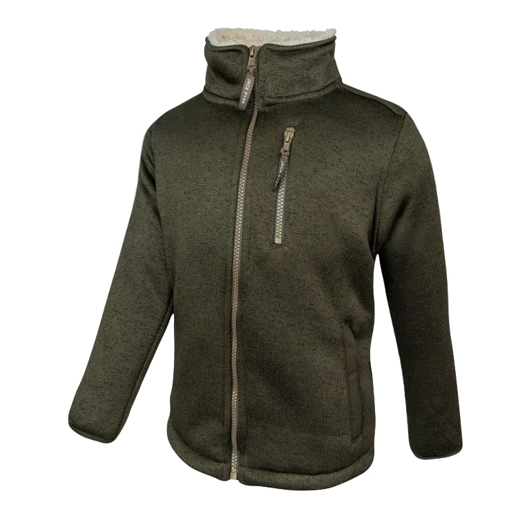 Jack Pyke Junior Scandinavian Fleece Jacket - Dark Olive - Image 2