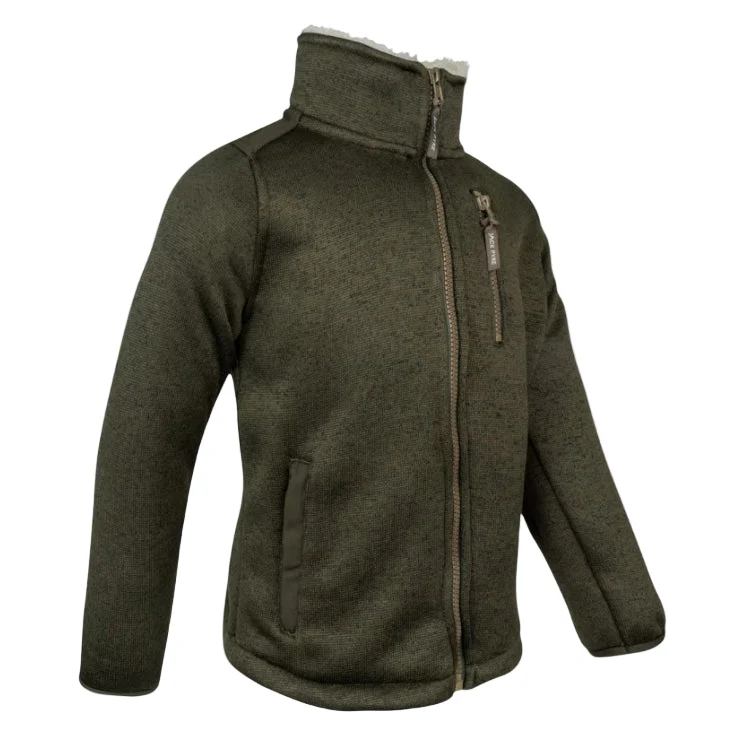 Jack Pyke Junior Scandinavian Fleece Jacket - Dark Olive - Image 3