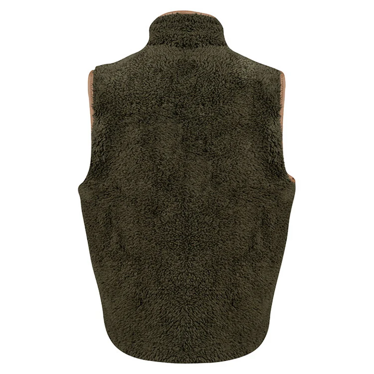 Jack Pyke Junior Sherpa Fleece Gilet - Dark Olive - Image 3
