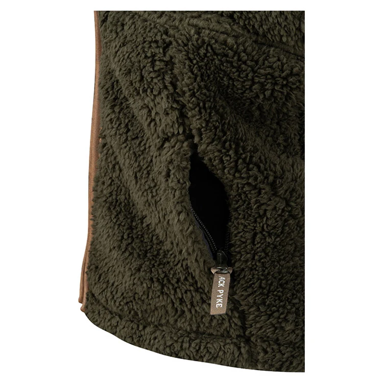 Jack Pyke Junior Sherpa Fleece Gilet - Dark Olive - Image 5