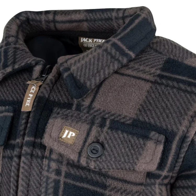 Jack Pyke Junior Tundra Shirt - Brown Check - Image 6