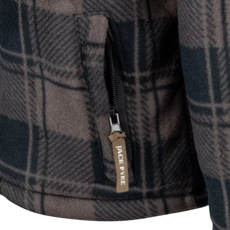 Jack Pyke Junior Tundra Shirt - Brown Check - Image 7