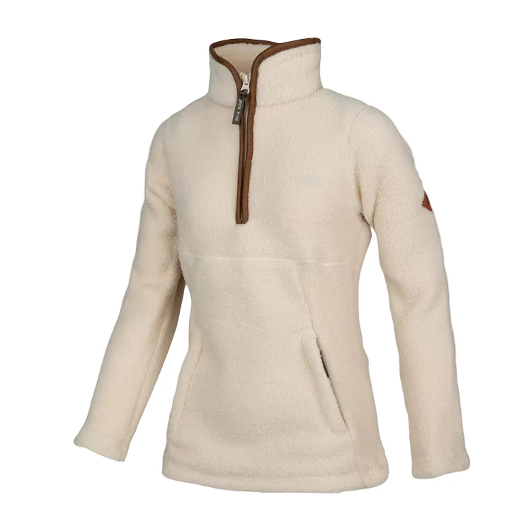 Jack Pyke Ladies 1/2 Zip Sherpa Fleece Pullover - Sail - Image 2