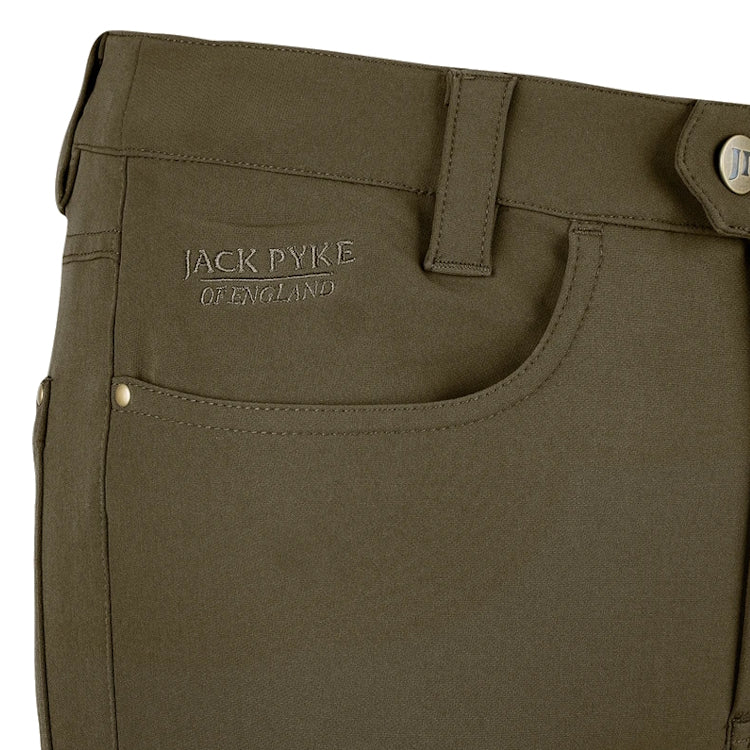 Jack Pyke Ladies Contour Stretch Pants - Brown - Image 4