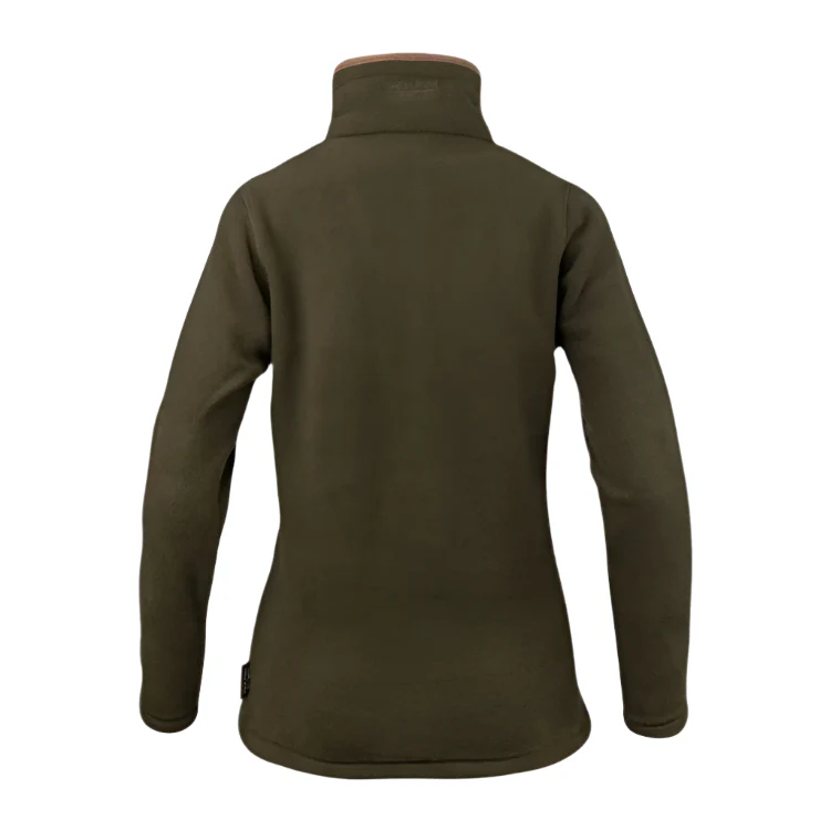 Jack Pyke Ladies Fleece Pullover - Dark Olive - Image 4