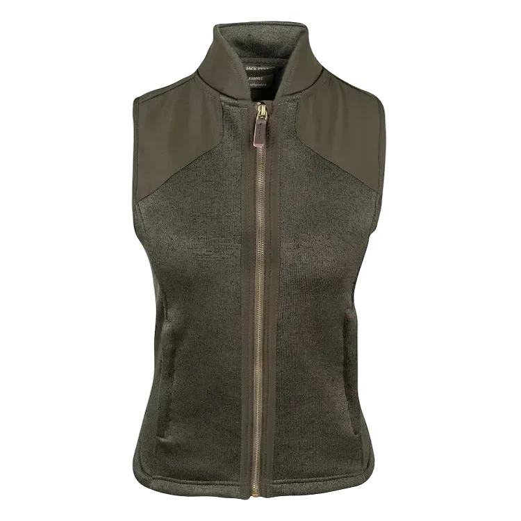 Jack Pyke Ladies Melange Fleece Gilet - Dark Olive