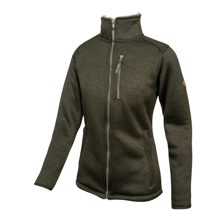 Jack Pyke Ladies Scandinavian Fleece Jacket - Dark Olive - Image 2