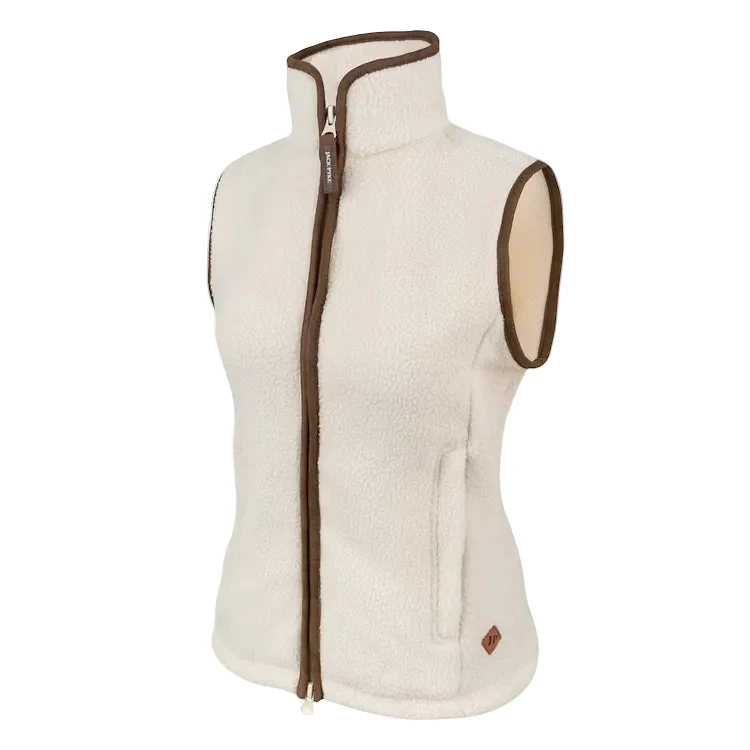 Jack Pyke Ladies Sherpa Fleece Gilet - Sail - Image 3