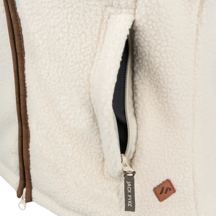 Jack Pyke Ladies Sherpa Fleece Gilet - Sail - Image 6