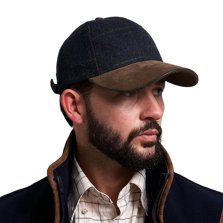 Jack Pyke Lowland Tweed Baseball Cap - Navy - Image 7