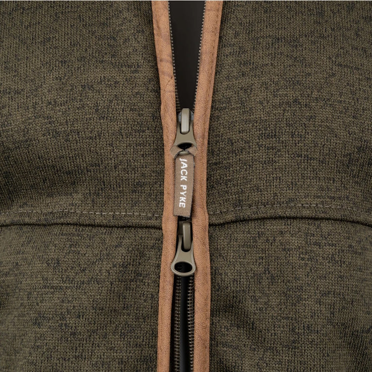 Jack Pyke Melange Fleece Gilet - Dark Olive - Image 3