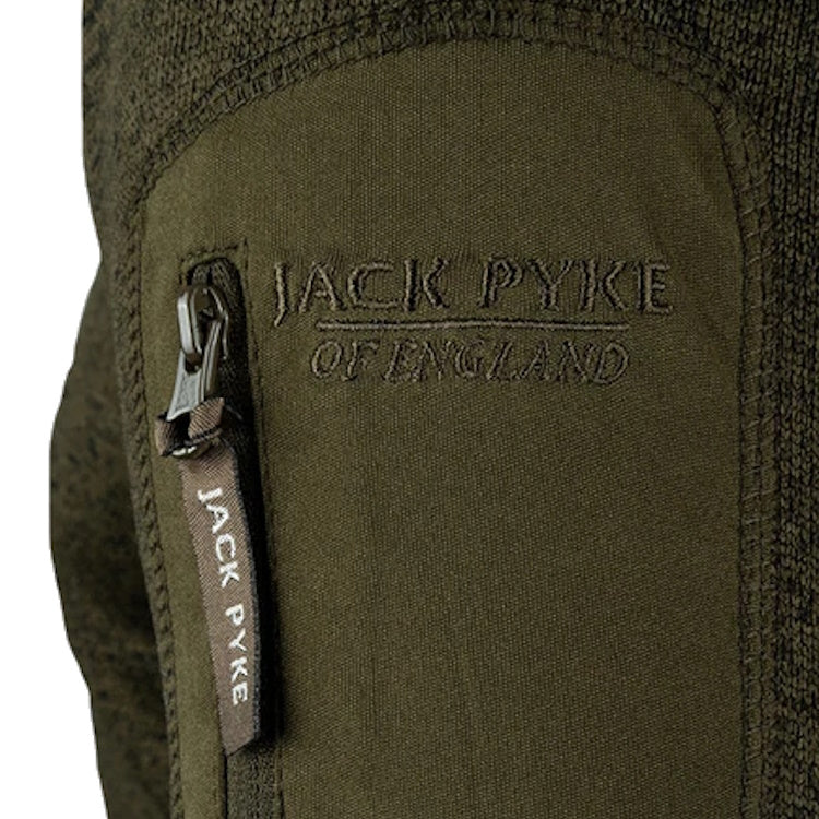 Jack Pyke Melange Quarter Zip Fleece - Green Fleck - Image 6