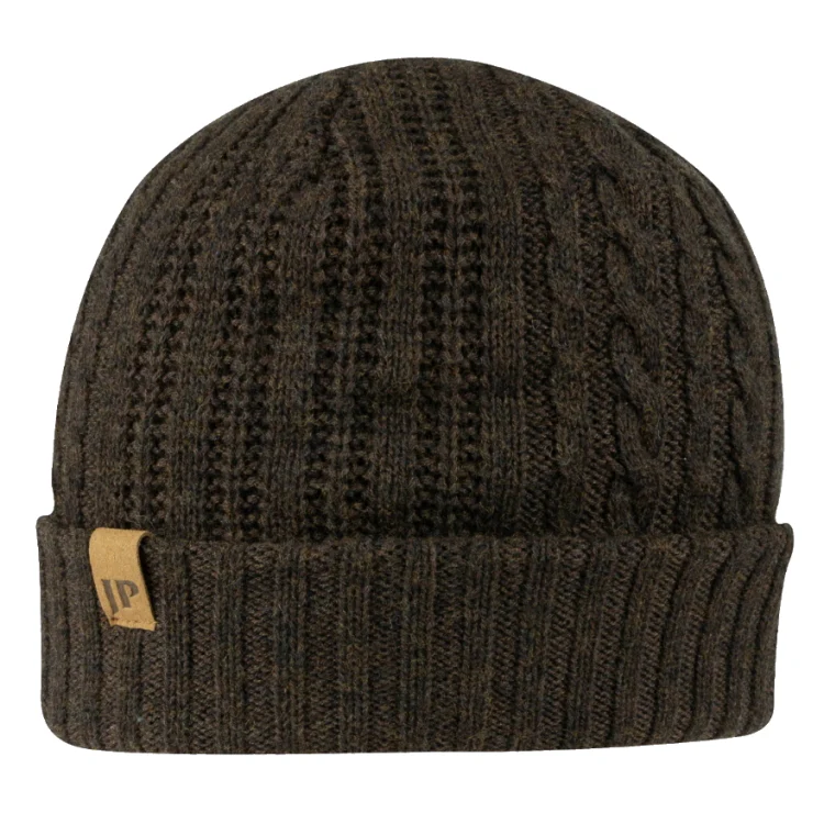 Jack Pyke Merino Wool Beanie Hat - Brown - Image 3