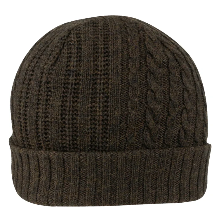 Jack Pyke Merino Wool Beanie Hat - Brown - Image 4
