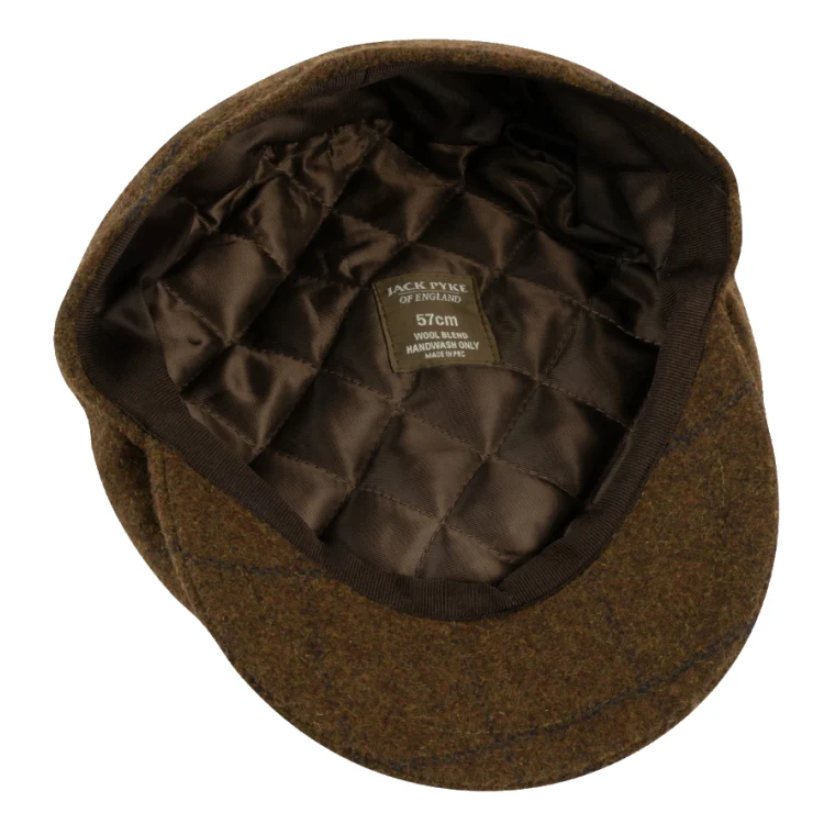 Jack Pyke Newsboy Cap - Brown Tweed - Image 5