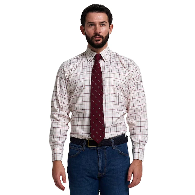 Jack Pyke Partridge Silk Tie - Burgundy - Image 2