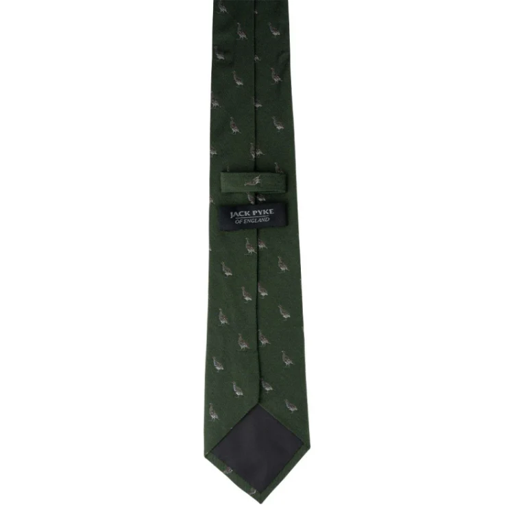 Jack Pyke Partridge Silk Tie - Green - Image 3