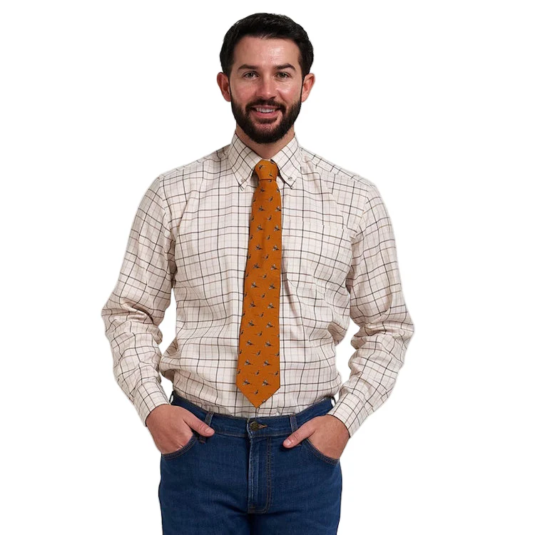 Jack Pyke Pheasant Silk Tie - Mustard - Image 2