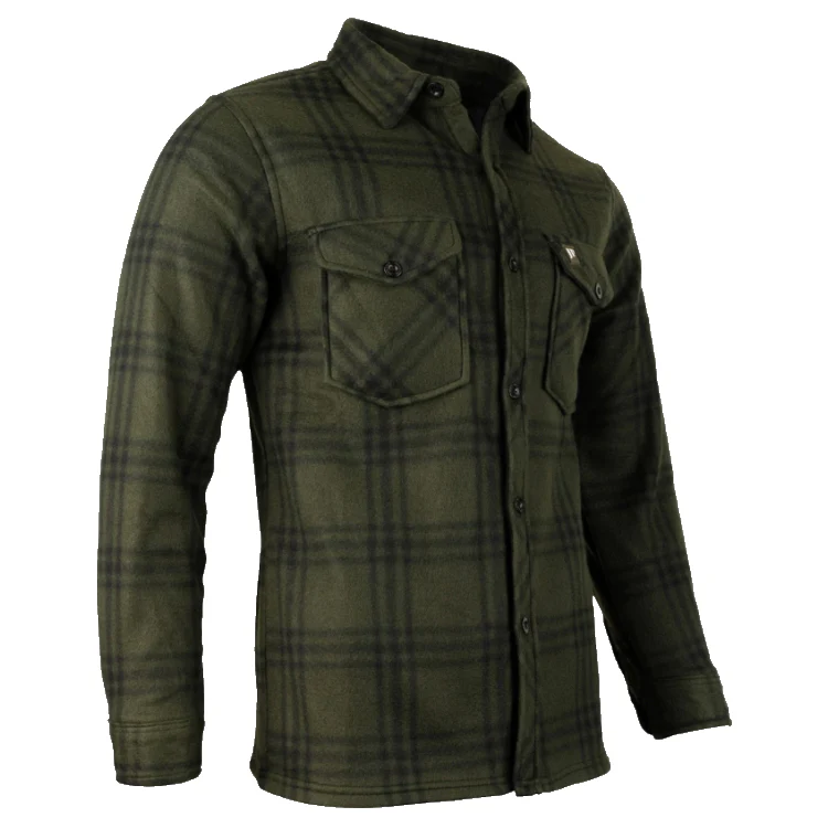Jack Pyke Polar Fleece Shirt - Green Check - Image 4