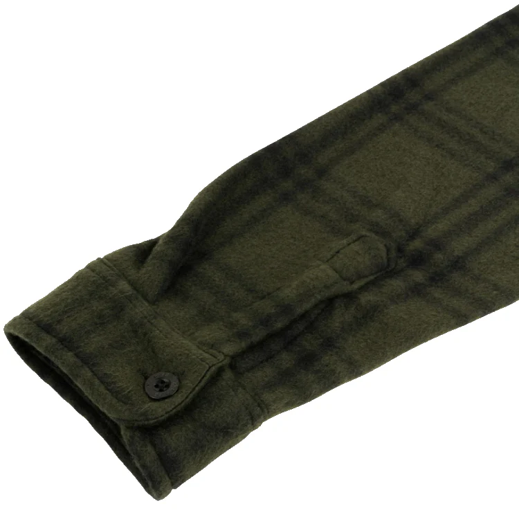 Jack Pyke Polar Fleece Shirt - Green Check - Image 7