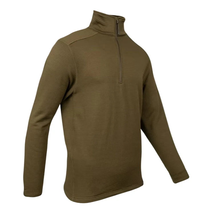 Jack Pyke Waffle Fleece Top - Green - Image 3