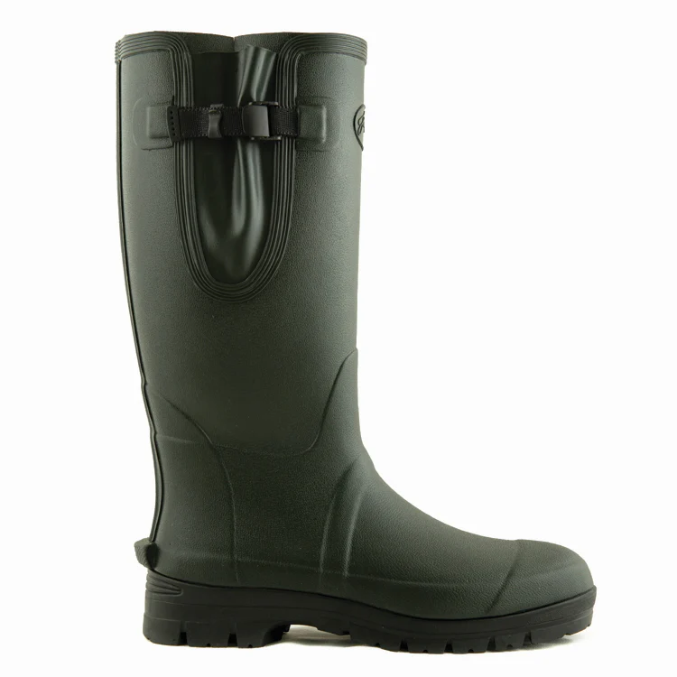 John Norris JSN Pro Neoprene Lined Wellington Boots - Olive - Image 2