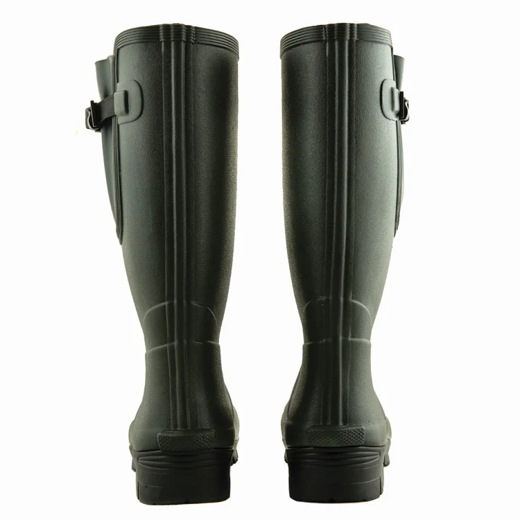 John Norris JSN Pro Neoprene Lined Wellington Boots - Olive - Image 3