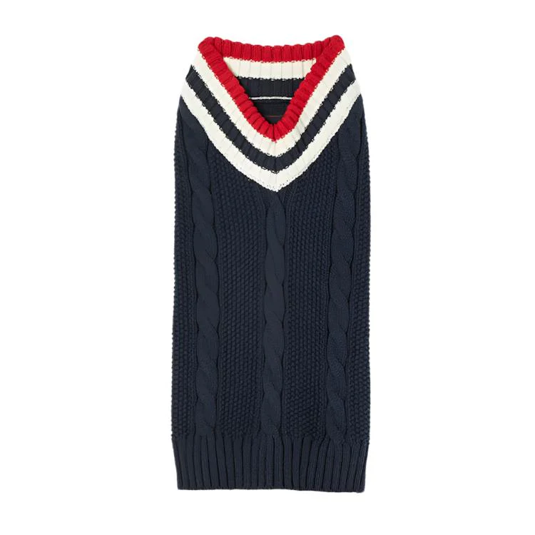 Joules Dawson Knit Dog Jumper - Navy - Image 4