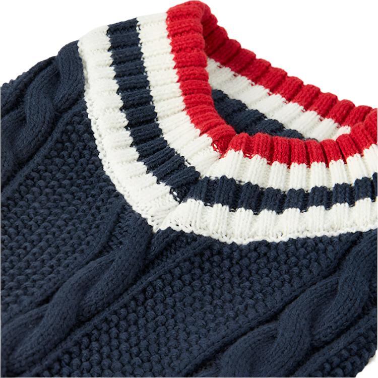 Joules Dawson Knit Dog Jumper - Navy - Image 5