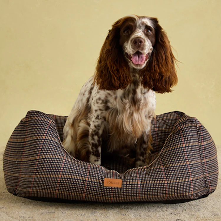 Joules Dog Box Bed - Henson Check - Image 7