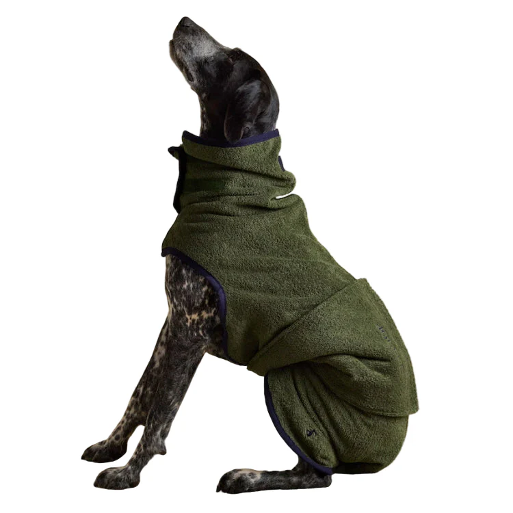 Joules Drying Dog Coat - Khaki - Image 4