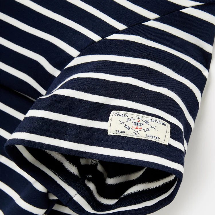 Joules Harbour Dog Top - Navy Stripe - Image 10