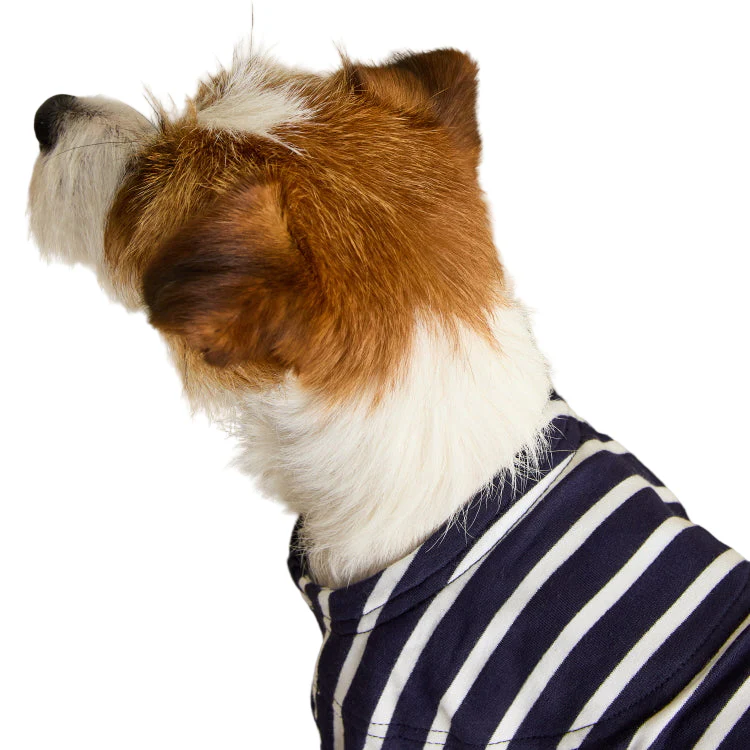 Joules Harbour Dog Top - Navy Stripe - Image 5