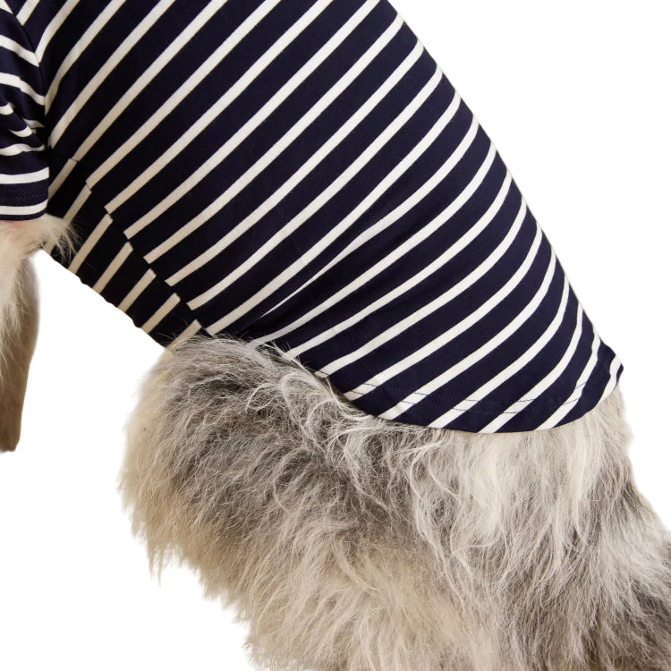 Joules Harbour Dog Top - Navy Stripe - Image 8