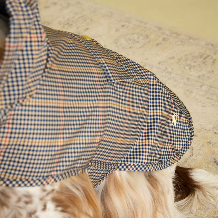 Joules Henson Check Packaway Dog Coat - Image 6