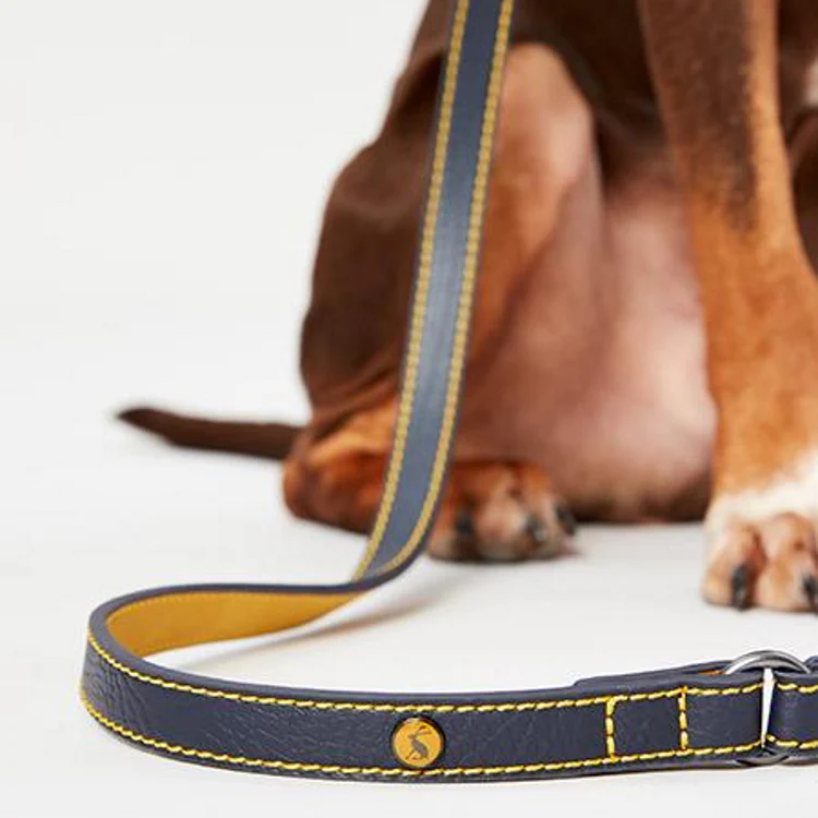 Joules Leather Dog Lead - Navy - Image 7