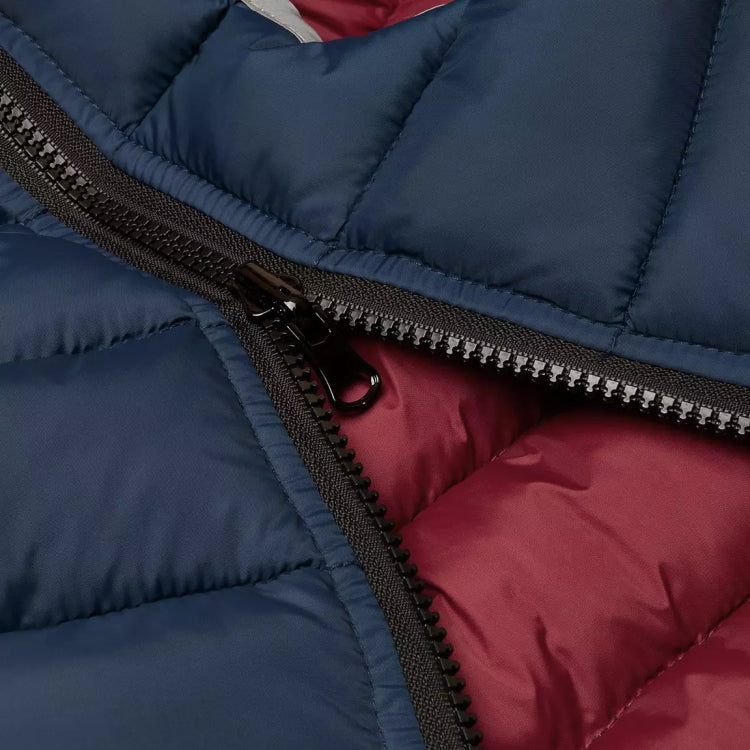 Joules Moorsdale Puffer Dog Coat - Navy/Burgundy - Image 6